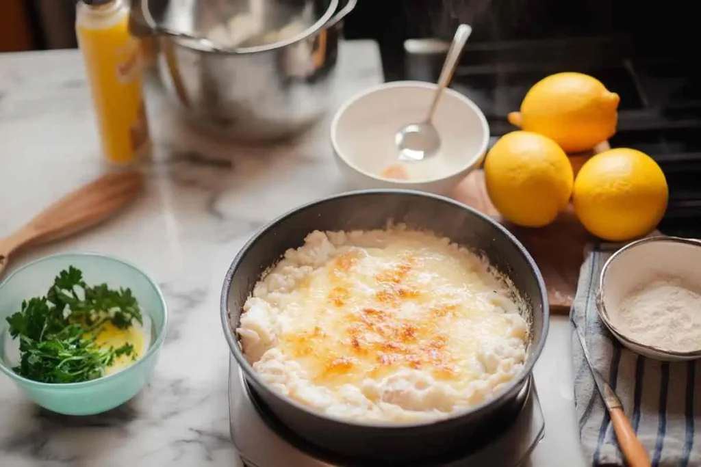 Crab Brulee Preparation