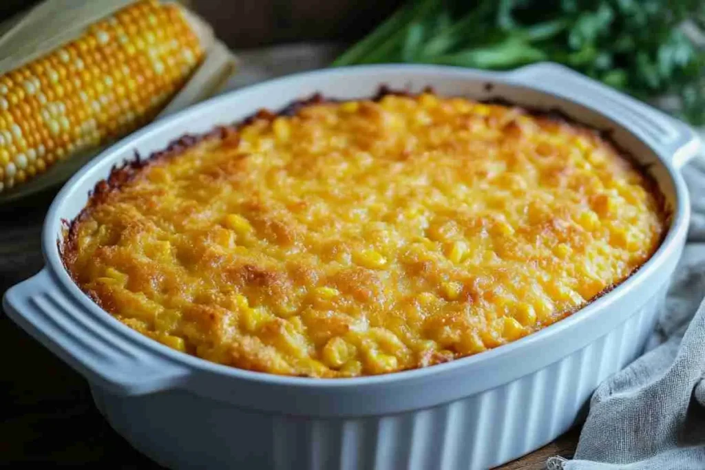 Delicious homemade corn casserole without Jiffy