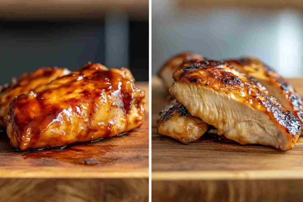 Air fryer teriyaki chicken crispiness comparison