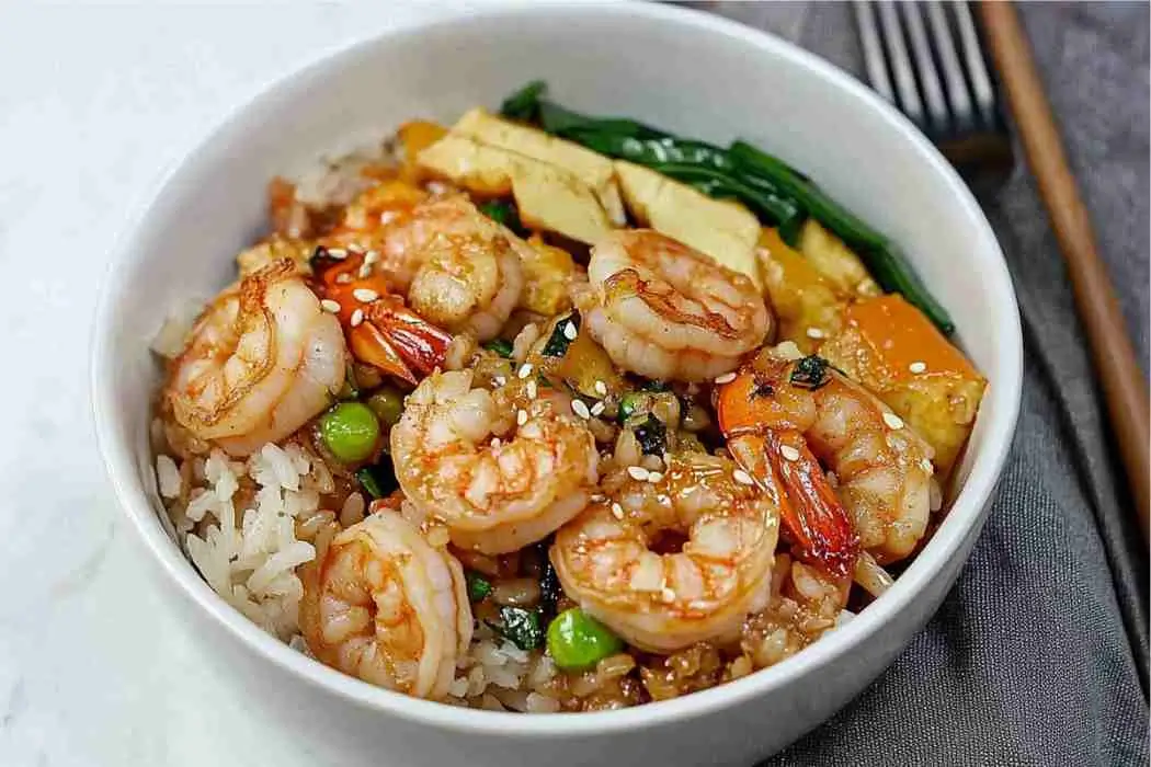 shrimp rice bowl