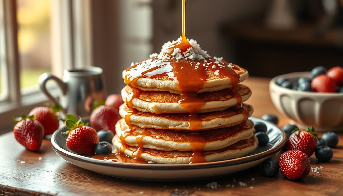 carmel salt pancakes