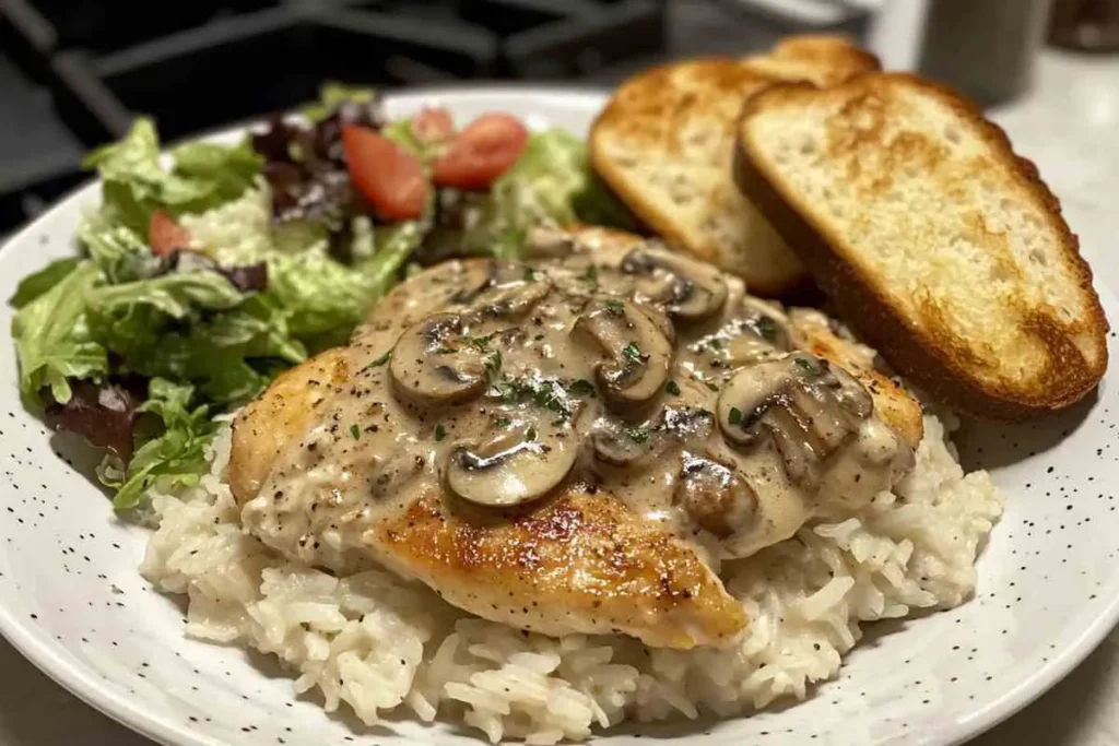 Cream of Mushroom Chicken and Rice Casserole