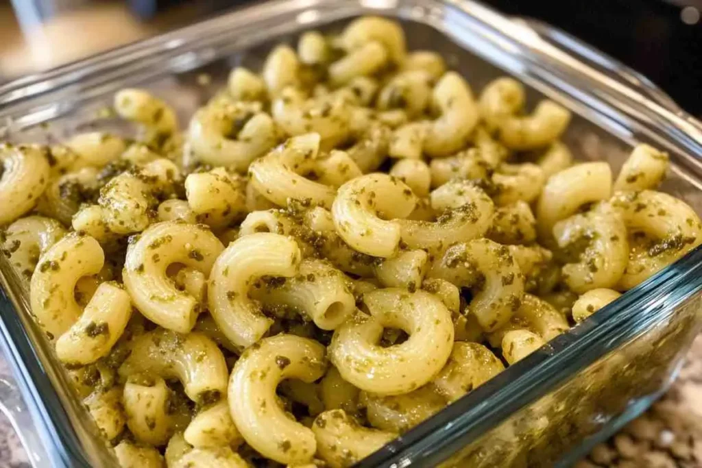 Storing Leftover Pesto Cavatappi